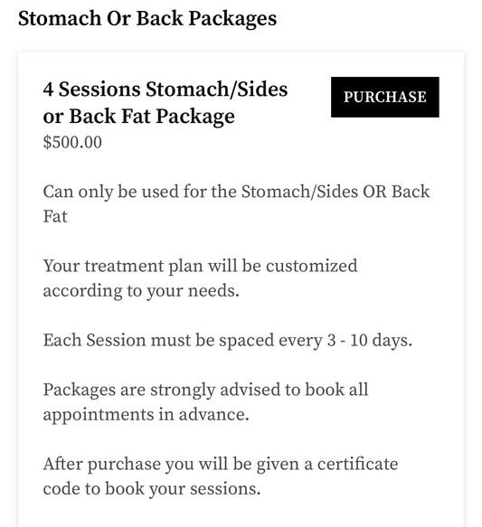 Back Fat - 4 Sessions